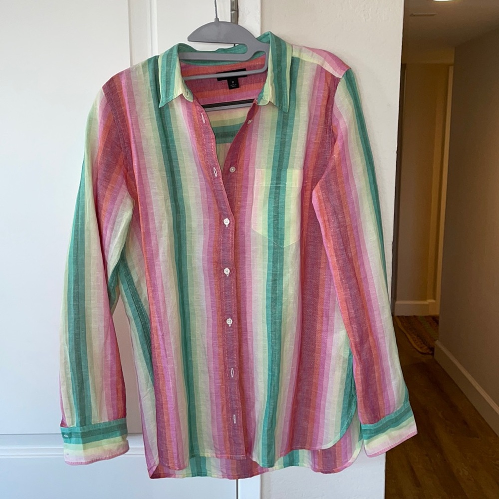 J Crew linen shirt